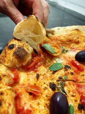 marguerita pizza at Veg To Go in Sao Paulo