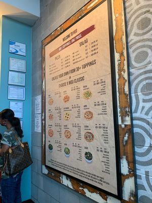 Menu!! at Mod Pizza in Kennesaw