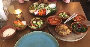 Delicious vegan dishes !! at Syrisch Eethuis Moushmoush in Arnhem