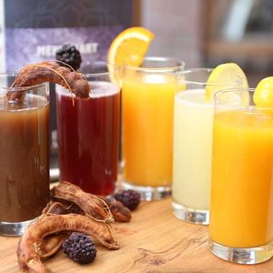 Fresh juices. at Syrisch Eethuis Moushmoush in Arnhem
