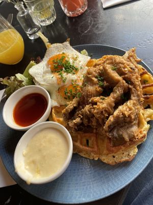 Not Chicken and Waffles  at Venue in Prague