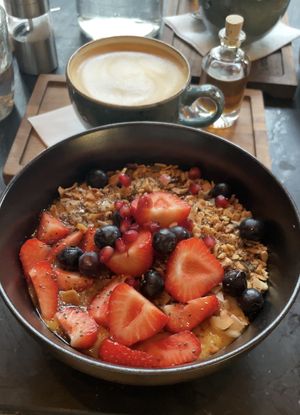 Cold smoothie bowl  at Venue in Prague