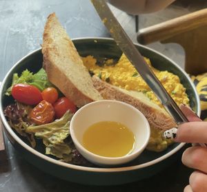 Scrambled tofu  at Venue in Prague