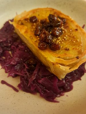 Kartofeln strudel at Wrenkh Restaurant in Vienna