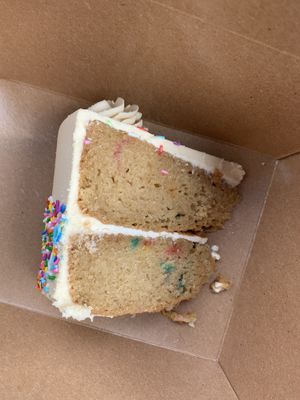 Funfetti cake at Spiral Diner & Bakery in Dallas