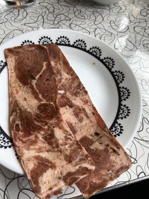 Vegan bacon at Spiral Diner & Bakery in Dallas