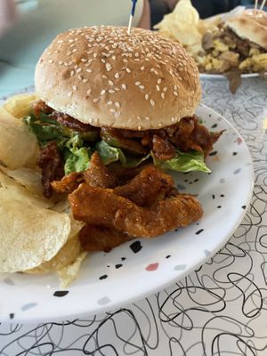 Texas Hot Chicken.  at Spiral Diner & Bakery in Dallas