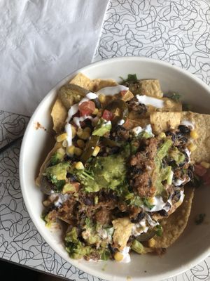 supreme nachos at Spiral Diner & Bakery in Dallas