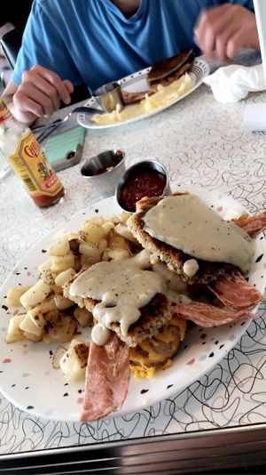 The gravy is 👌🏼  at Spiral Diner & Bakery in Dallas