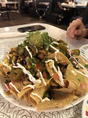 Amazing nachos!!!  at Spiral Diner & Bakery in Dallas