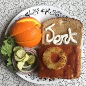 Jamaican jerk sandwich at Spiral Diner & Bakery in Dallas