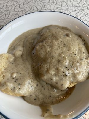 Biscuits and gravy  at Spiral Diner & Bakery in Dallas