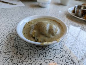 Biscuit and gravy. at Spiral Diner & Bakery in Dallas