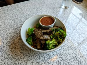 Bunny Bowl with signature protein. at Spiral Diner & Bakery in Dallas