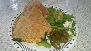 Spinach Quesadilla at Spiral Diner & Bakery in Dallas