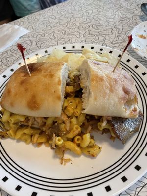 Mac and cheese sandwich  at Spiral Diner & Bakery in Dallas