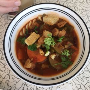 delicious soup at Spiral Diner & Bakery in Dallas