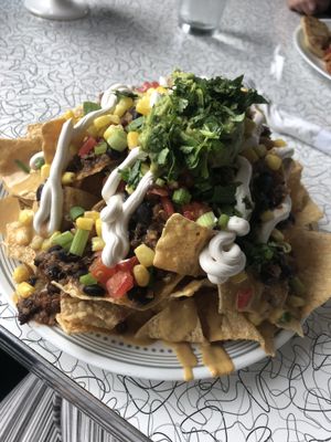 Supreme nachos! at Spiral Diner & Bakery in Dallas