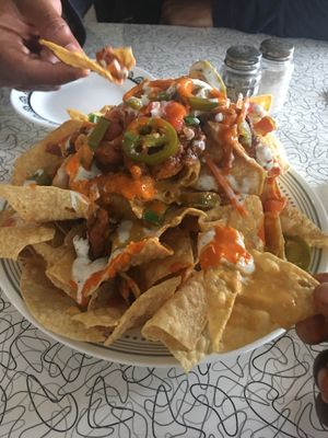 Buffalo nachos at Spiral Diner & Bakery in Dallas
