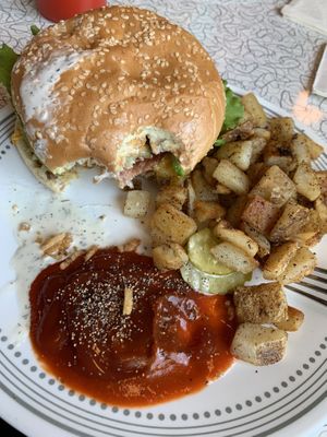 Bacon ranch burger  at Spiral Diner & Bakery in Dallas