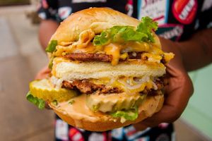 Spiral Big Stack at Spiral Diner & Bakery in Dallas