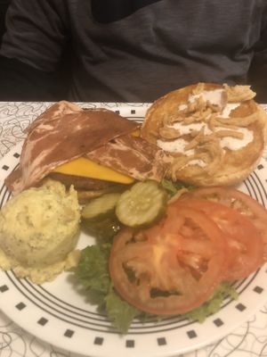 Bacon ranch cheeseburger  at Spiral Diner & Bakery in Dallas