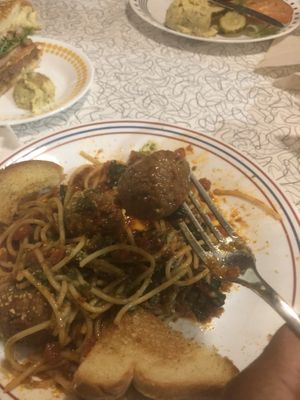 Meatballs were delicious! at Spiral Diner & Bakery in Dallas