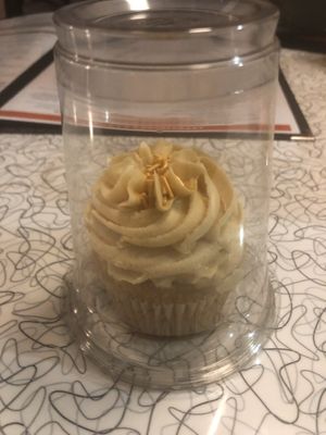 Lemon cupcake to go  at Spiral Diner & Bakery in Dallas