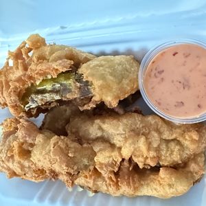 Fried Pickles   at Rutabagas in Lincoln