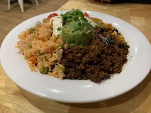 Southwest Buddha bowl at Rutabagas in Lincoln