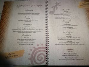 New 2021 menu at Veg Point in Tenna
