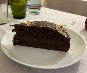 Vegan Sacher😄 at Veg Point in Tenna