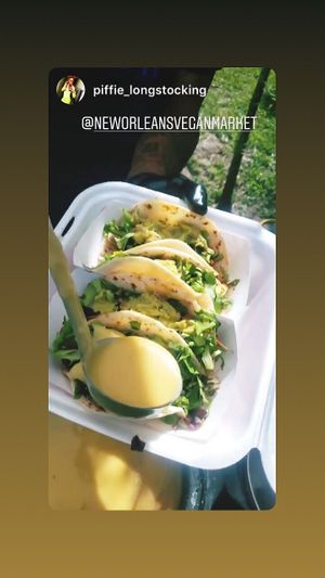 Tacos 🌮 with added cheese! at Original Thought NOLA in New Orleans