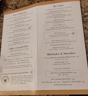 Menu Oct 2023 at Huffkins in Stow-on-the-wold