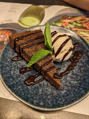 Chocolate orange cake at Wagamama in Basingstoke