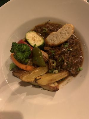 Ragout de seitán y shitake  at Tothora in Begur