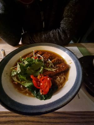 Spicy vegan short rib ramen at Wagamama - New St in Birmingham