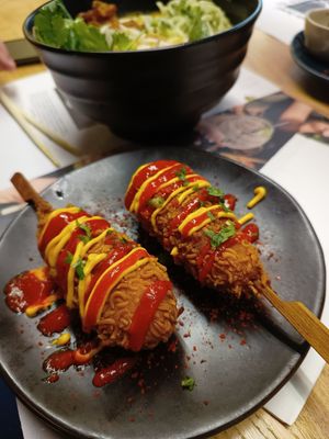 K dogs at Wagamama - New St in Birmingham