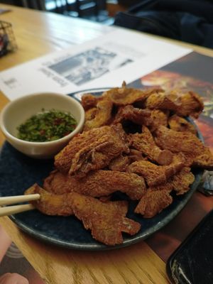 Crispy chilli mushrooms at Wagamama - New St in Birmingham