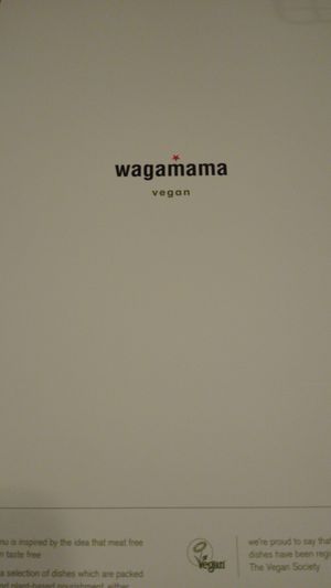 A WHOLE vegan menu! at Wagamama - New St in Birmingham
