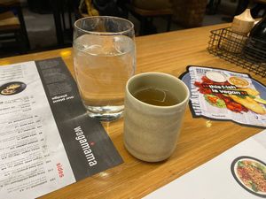 Green tea (free!) at Wagamama - Cabot Circus in Bristol