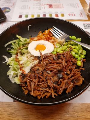 No duck donburi. at Wagamama in Bury St Edmunds
