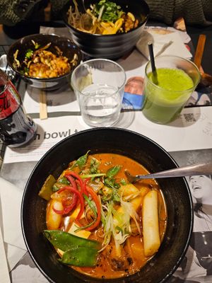 Vegan Tofu Korean Hot Pot - Vegan Chicken Kare Lomen at Wagamama in Bury St Edmunds