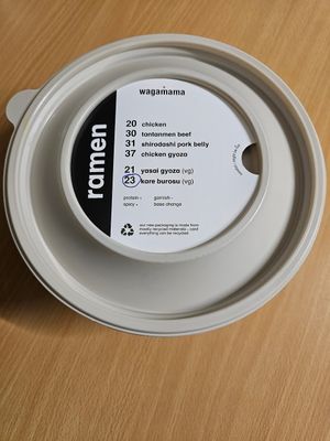 Vegan Kare Burosu Ramen at Wagamama in Bury St Edmunds