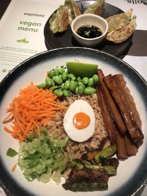Gyozas at Wagamama in North West London