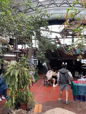 Indoor seating   at Oh My Gulay in Baguio City