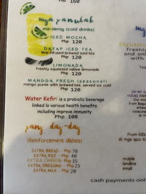 Water kefir available   at Oh My Gulay in Baguio City