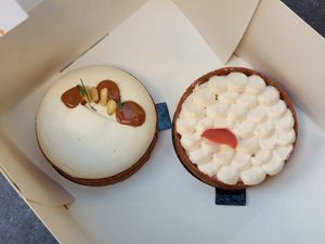 Rosemary (left) and citron (right) pastries at Oh Faon in Marseille