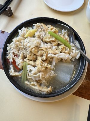 Braised radish, cauliflower fungus  at Chi Lin Vegetarian in Kowloon
