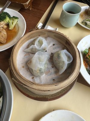 Enioki +veg dumplings  at Chi Lin Vegetarian in Kowloon